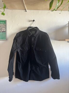 Woolrich Black Button-Up Work Shirt Jacket